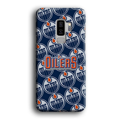 Edmonton Oilers Blue Patern Assembly Samsung Galaxy S9 Plus Case-Oxvistore