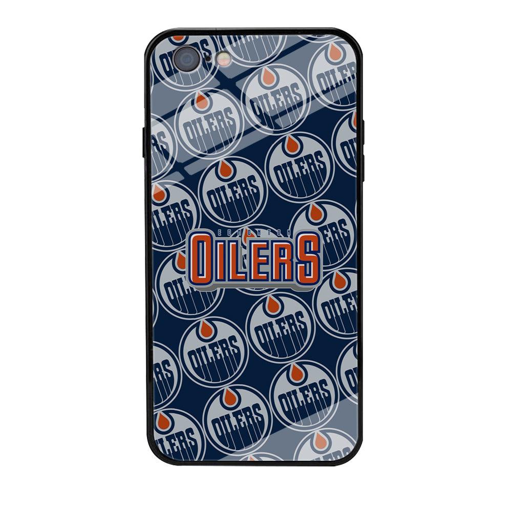 Edmonton Oilers Blue Patern Assembly iPhone 6 Plus | 6s Plus Case-Oxvistore