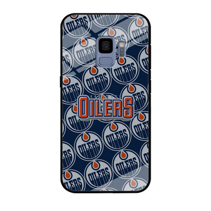 Edmonton Oilers Blue Patern Assembly Samsung Galaxy S9 Case-Oxvistore