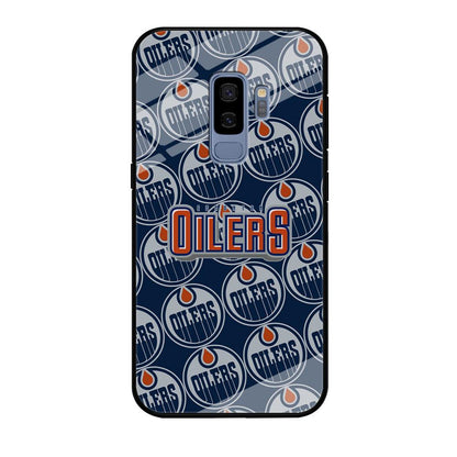 Edmonton Oilers Blue Patern Assembly Samsung Galaxy S9 Plus Case-Oxvistore