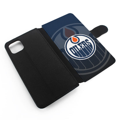 Edmonton Oilers Dot Flip Wallet Phone Case