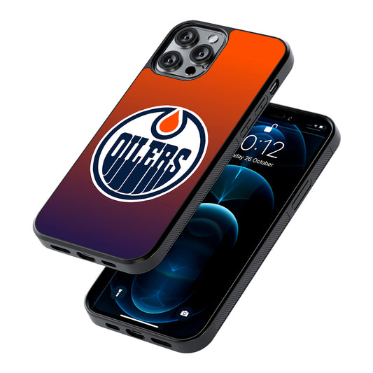 Edmonton Oilers Gradient 2D Rubber Phone Case