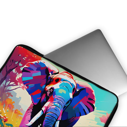 Elephant Pop Art Laptop Sleeve Protective Cover