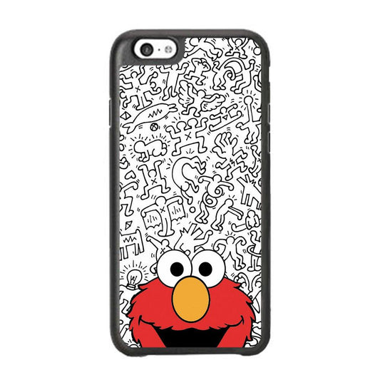 Elmo in Doodle Screen iPhone 6 Plus | 6s Plus Case-Oxvistore