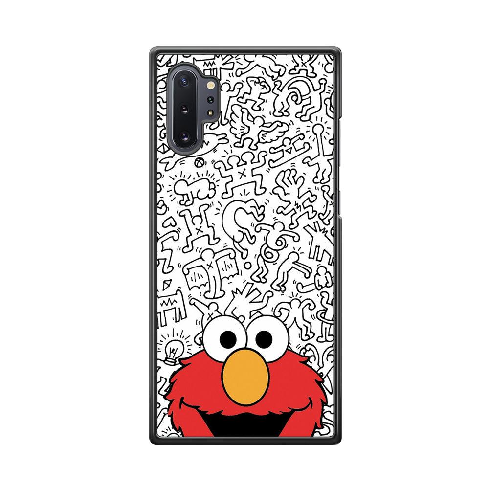 Elmo in Doodle Screen Samsung Galaxy Note 10 Plus Case-Oxvistore