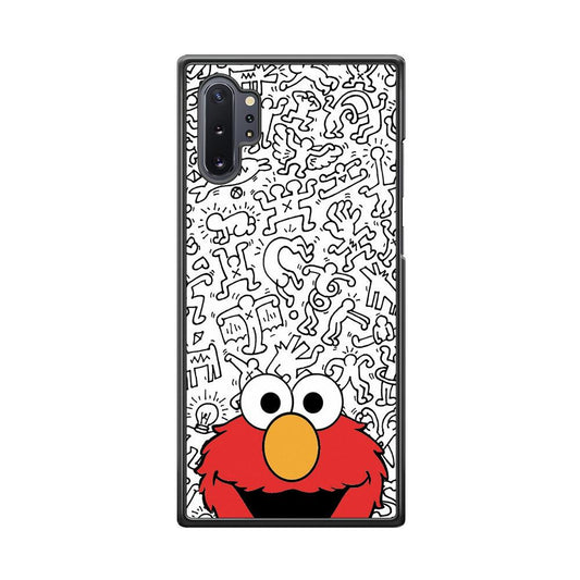 Elmo in Doodle Screen Samsung Galaxy Note 10 Plus Case-Oxvistore