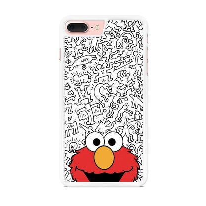 Elmo in Doodle Screen iPhone 7 Plus Case-Oxvistore