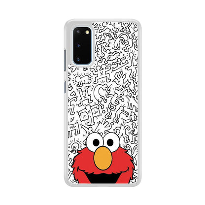 Elmo in Doodle Screen Samsung Galaxy S20 Case-Oxvistore