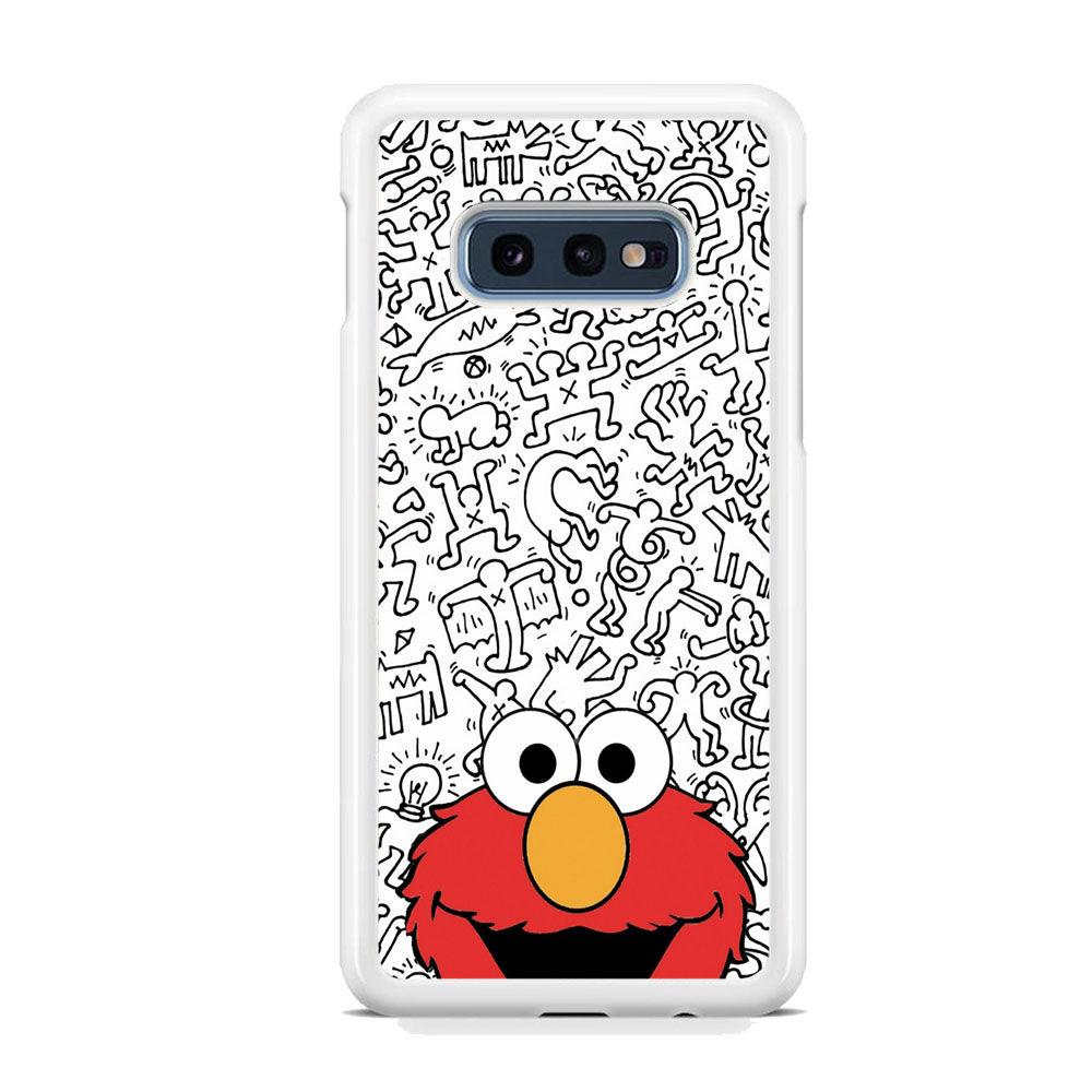 Elmo in Doodle Screen Samsung Galaxy S10E Case-Oxvistore