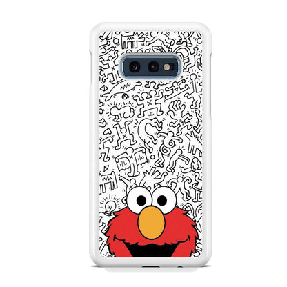 Elmo in Doodle Screen Samsung Galaxy S10E Case-Oxvistore