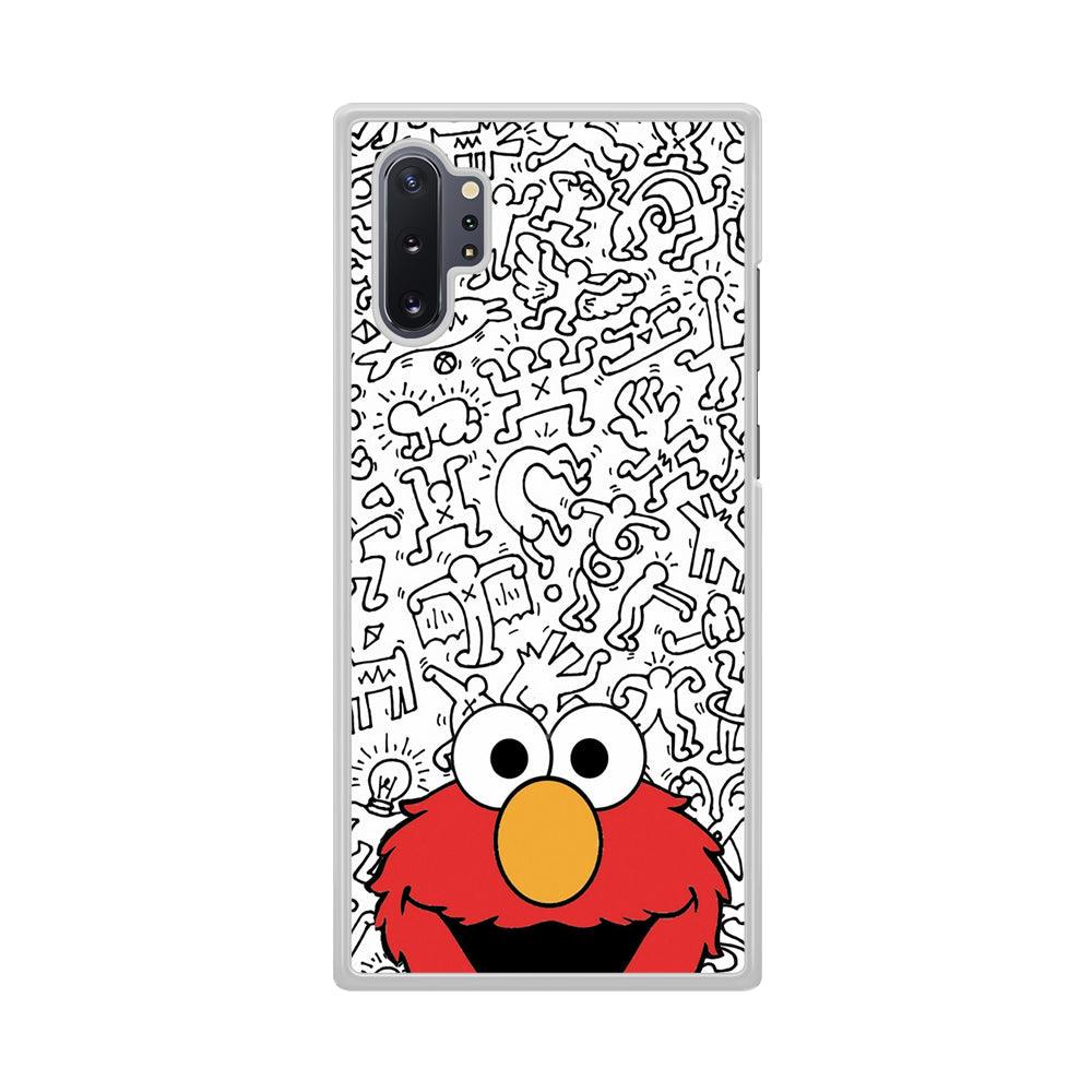 Elmo in Doodle Screen Samsung Galaxy Note 10 Plus Case-Oxvistore