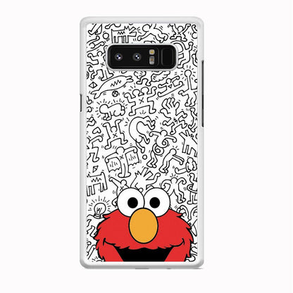 Elmo in Doodle Screen Samsung Galaxy Note 8 Case-Oxvistore