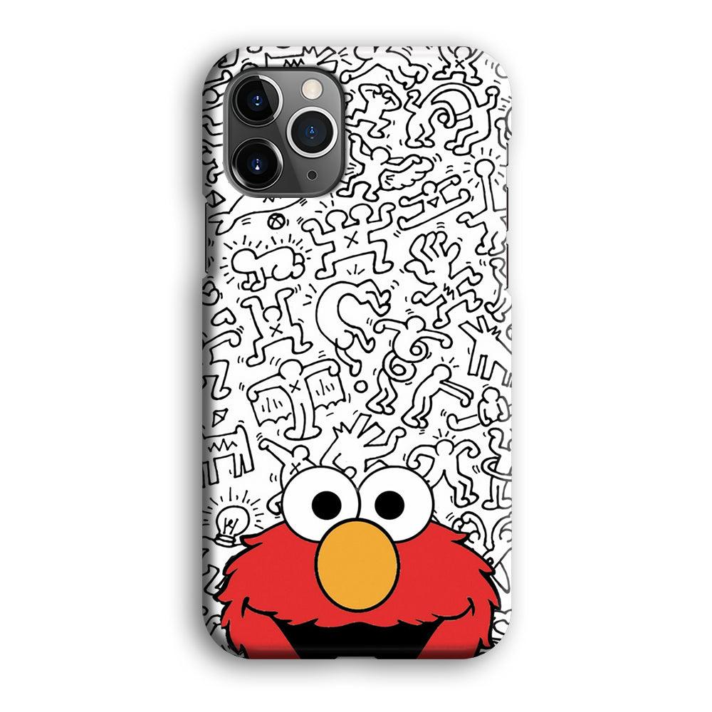 Elmo in Doodle Screen iPhone 12 Pro Case-Oxvistore