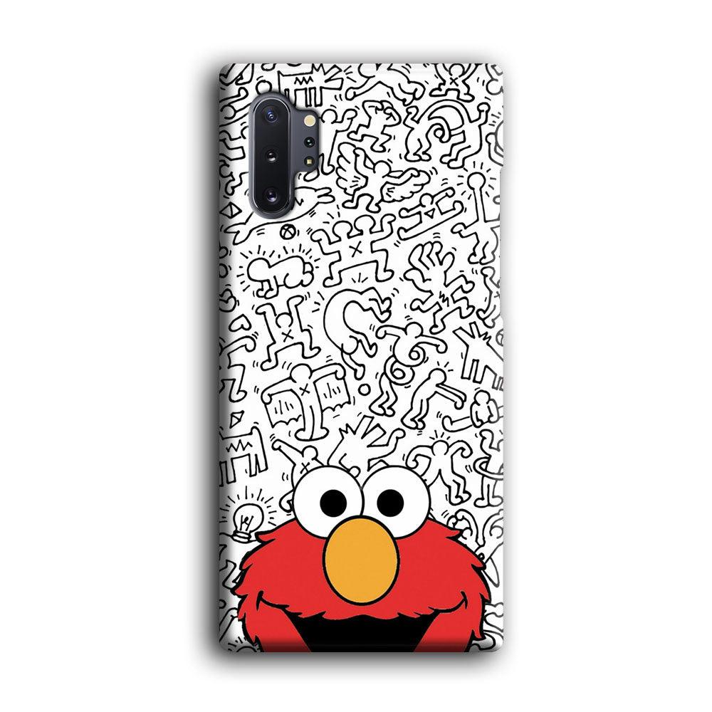 Elmo in Doodle Screen Samsung Galaxy Note 10 Plus Case-Oxvistore