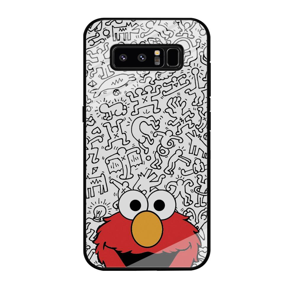 Elmo in Doodle Screen Samsung Galaxy Note 8 Case-Oxvistore