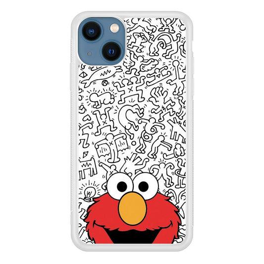 Elmo in Doodle Screen iPhone 13 Case-Oxvistore