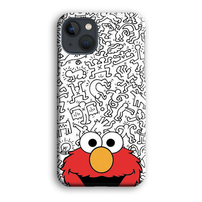 Elmo in Doodle Screen iPhone 13 Case-Oxvistore