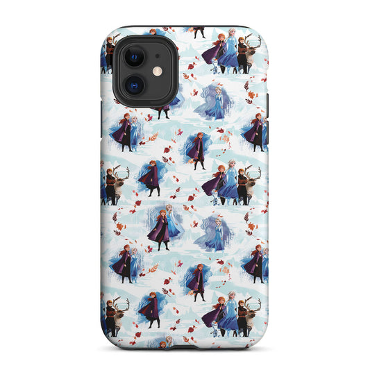 Elsa Anna Frozen Pattern Autumn 2 in 1 Tough Phone Case