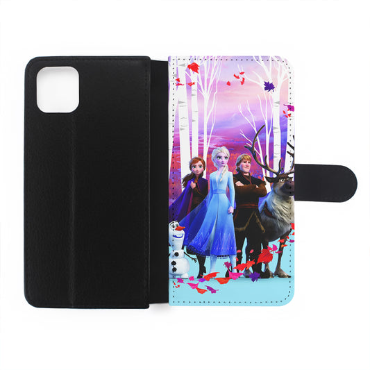 Elsa in Autumn Forest Frozen Flip Wallet Phone Case