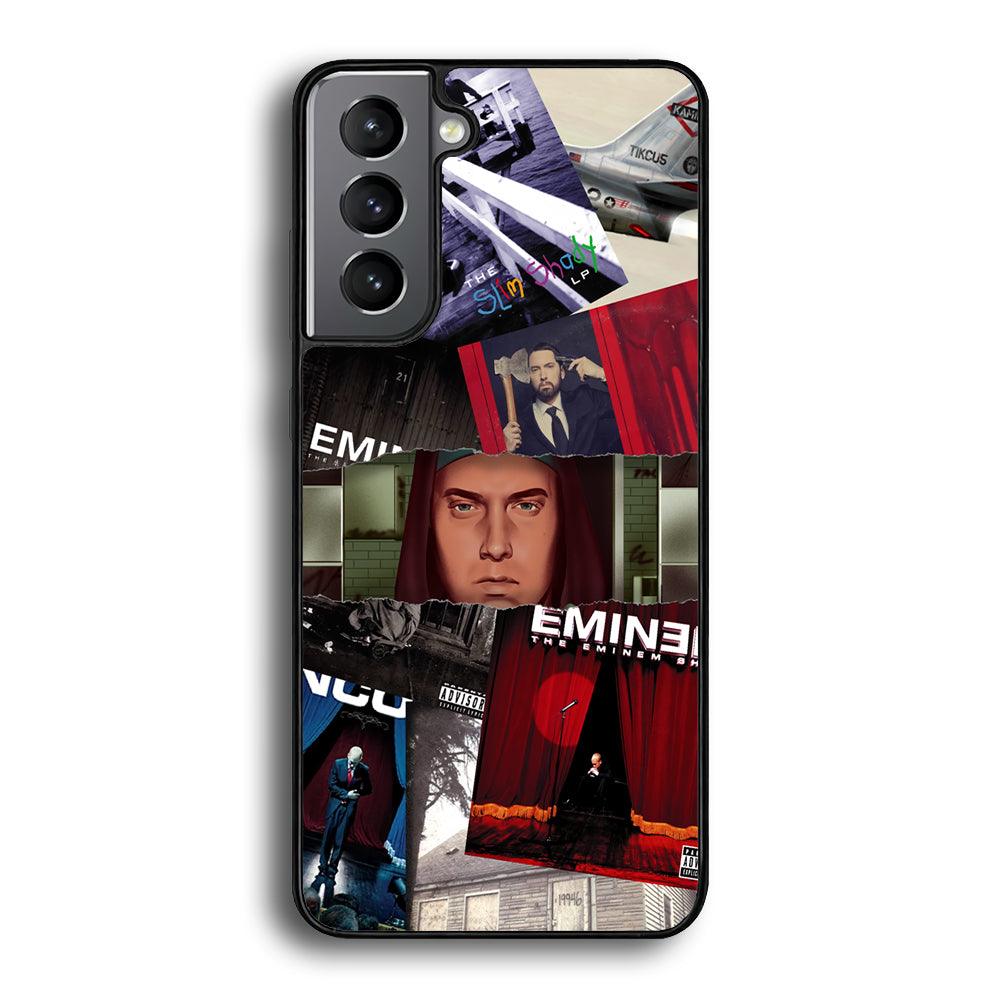 Eminem Close The Windows Samsung Galaxy S24 Case-Rubber Black (2D Case)-Oxvistore