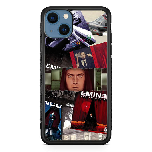 Eminem Close The Windows iPhone 14 Case-Rubber Black (2D Case)-Oxvistore