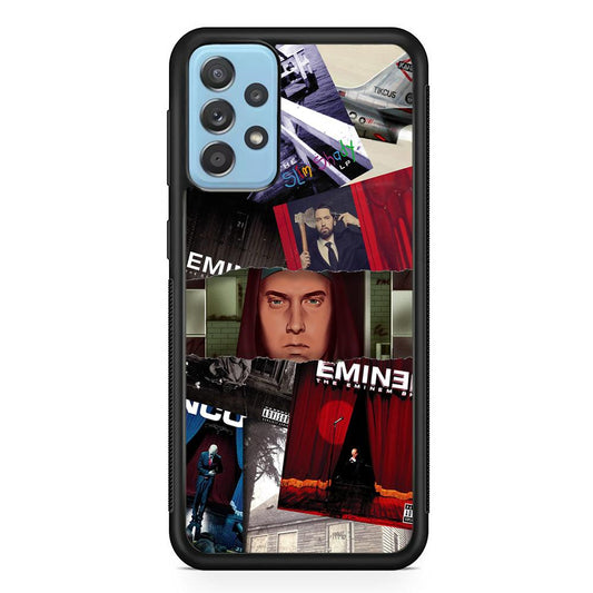 Eminem Close The Windows Samsung Galaxy A72 Case-Rubber Black (2D Case)-Oxvistore