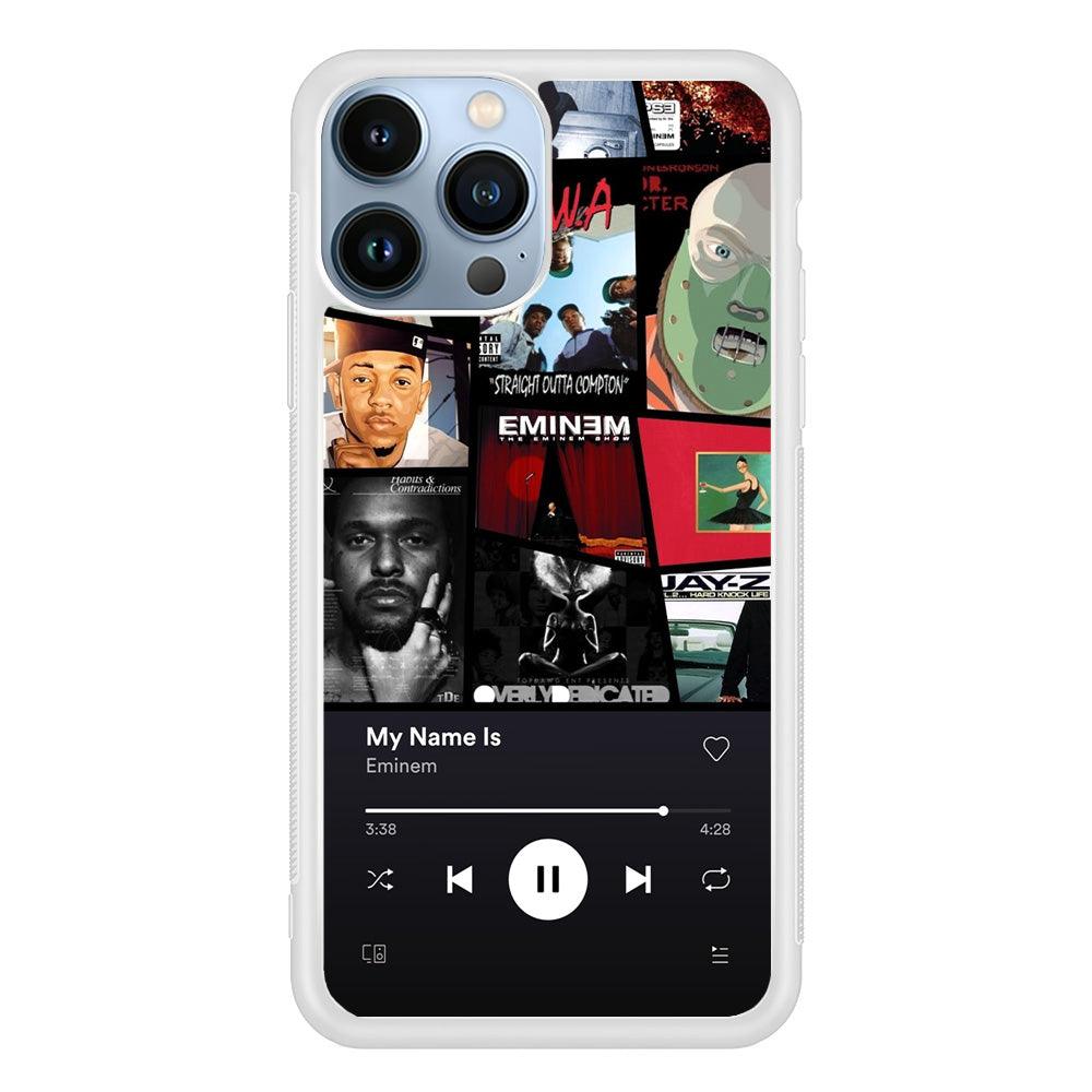 Eminem is My Playlist iPhone 15 Pro Max Case-Oxvistore