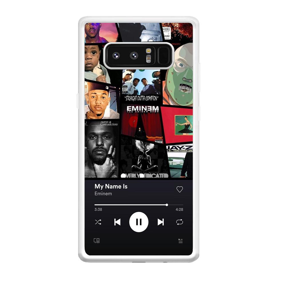 Eminem is My Playlist Samsung Galaxy Note 8 Case-Oxvistore