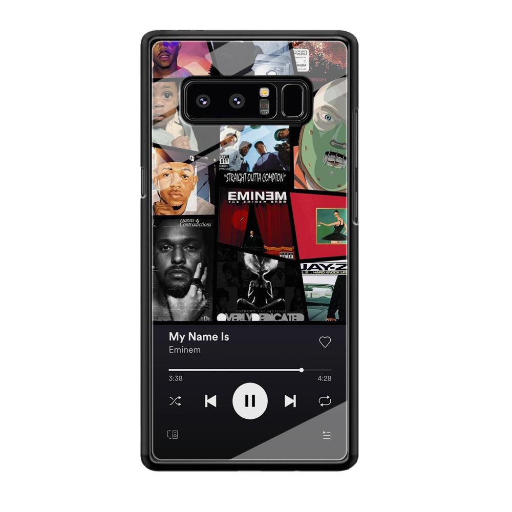 Eminem is My Playlist Samsung Galaxy Note 8 Case-Oxvistore