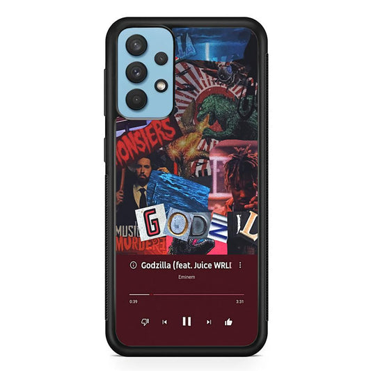 Eminem on Godzilla Frame Playlist Samsung Galaxy A32 Case-Oxvistore