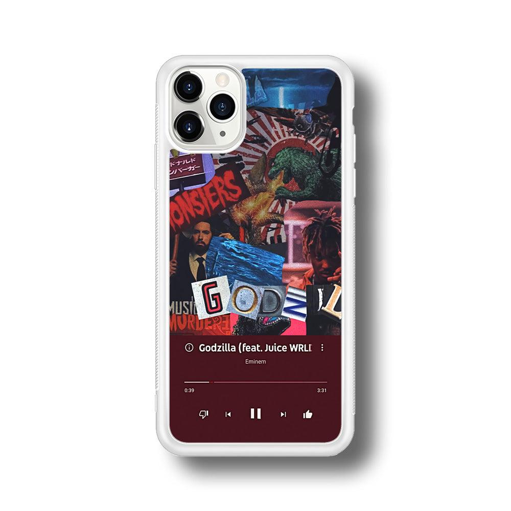 Eminem on Godzilla Frame Playlist iPhone 11 Pro Case-Oxvistore