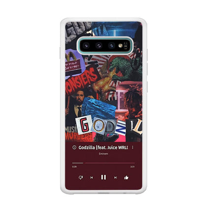 Eminem on Godzilla Frame Playlist Samsung Galaxy S10 Plus Case-Oxvistore