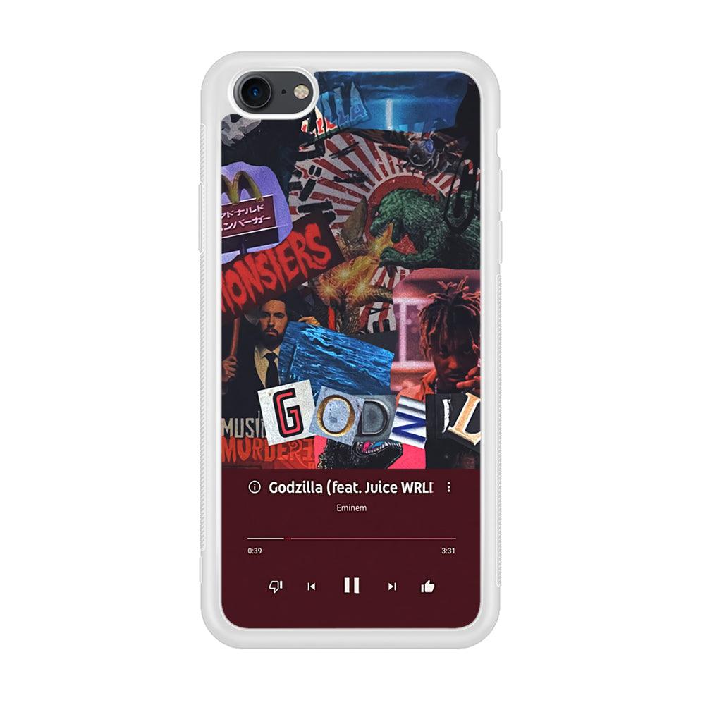 Eminem on Godzilla Frame Playlist iPhone 8 Case-Oxvistore