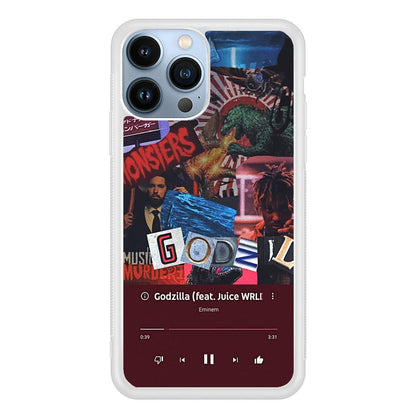 Eminem on Godzilla Frame Playlist iPhone 15 Pro Max Case-Oxvistore