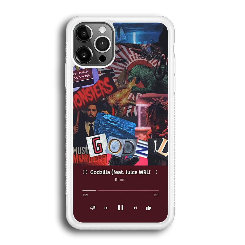 Eminem on Godzilla Frame Playlist iPhone 12 Pro Case-Oxvistore