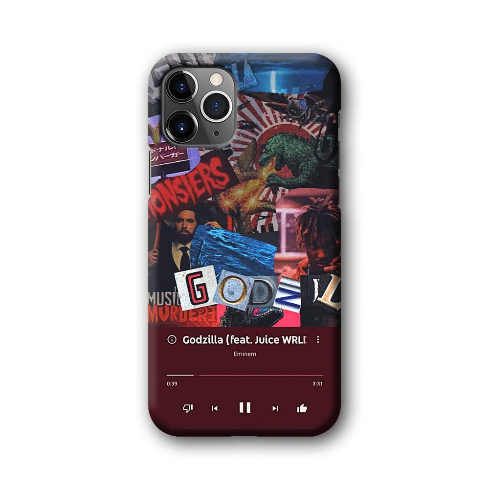 Eminem on Godzilla Frame Playlist iPhone 11 Pro Case-Oxvistore