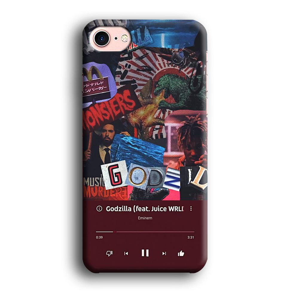 Eminem on Godzilla Frame Playlist iPhone 8 Case-Oxvistore