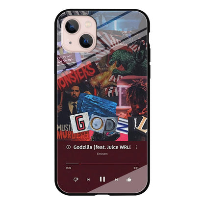 Eminem on Godzilla Frame Playlist iPhone 13 Case-Oxvistore