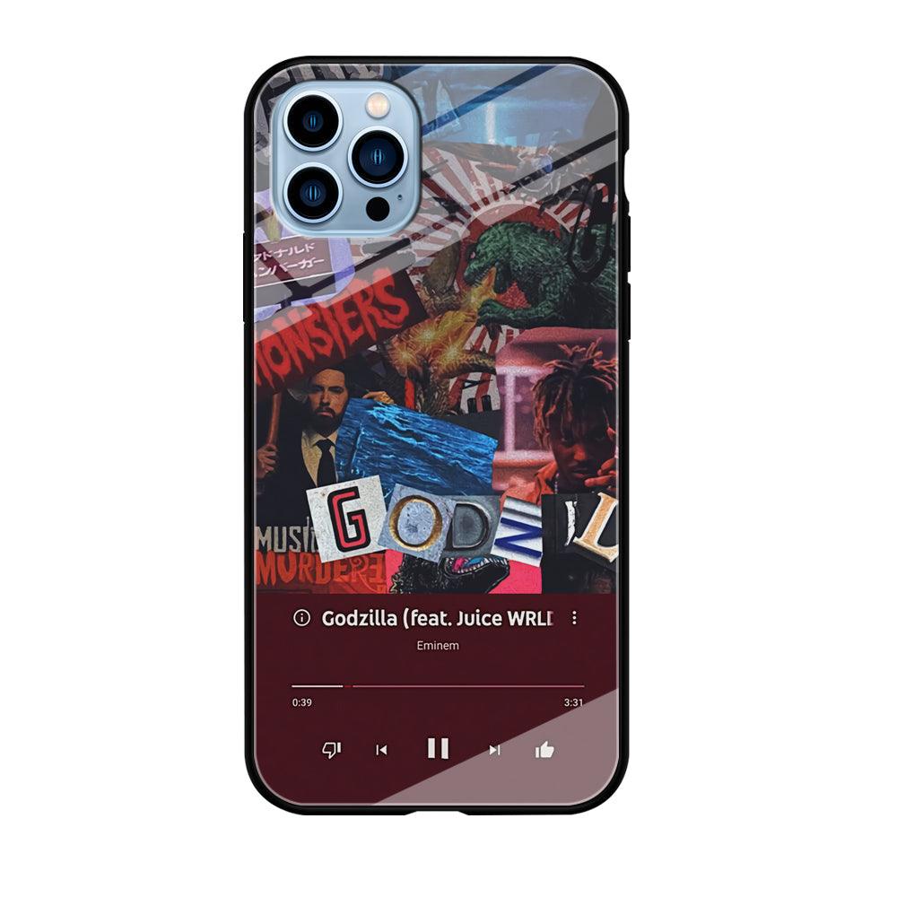 Eminem on Godzilla Frame Playlist iPhone 12 Pro Case-Oxvistore