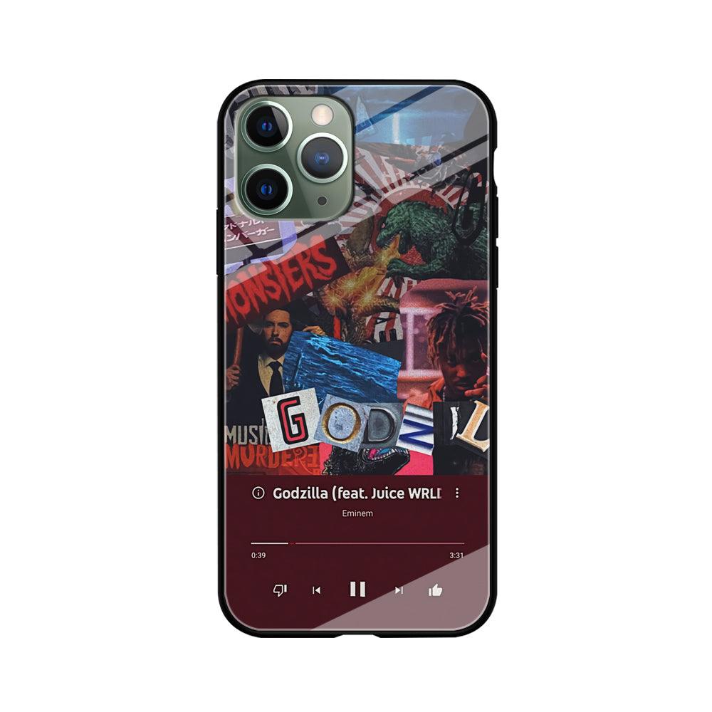 Eminem on Godzilla Frame Playlist iPhone 11 Pro Case-Oxvistore