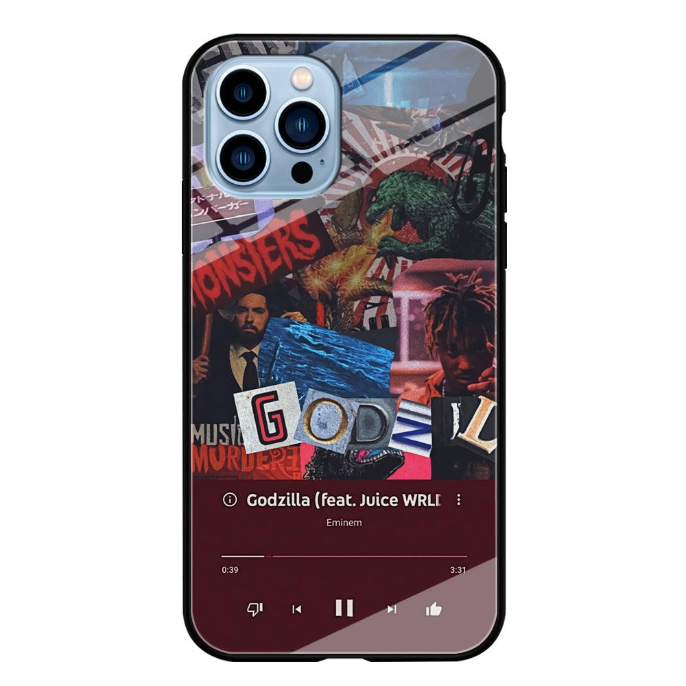 Eminem on Godzilla Frame Playlist iPhone 13 Pro Case-Oxvistore