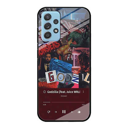 Eminem on Godzilla Frame Playlist Samsung Galaxy A72 Case-Oxvistore