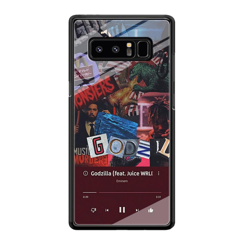 Eminem on Godzilla Frame Playlist Samsung Galaxy Note 8 Case-Oxvistore