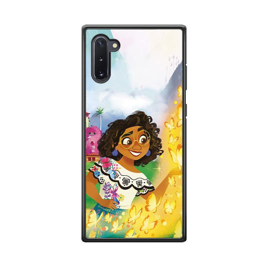 Encanto Mirabel and Golden Butterfly Samsung Galaxy Note 10 Case-Rubber Black (2D Case)-Oxvistore