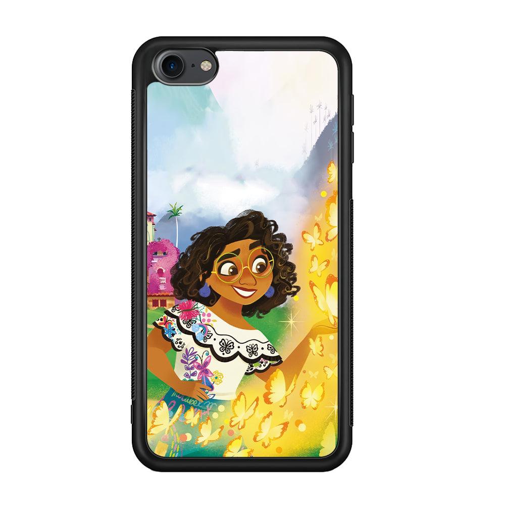 Encanto Mirabel and Golden Butterfly iPod Touch 6 Case-Rubber Black (2D Case)-Oxvistore