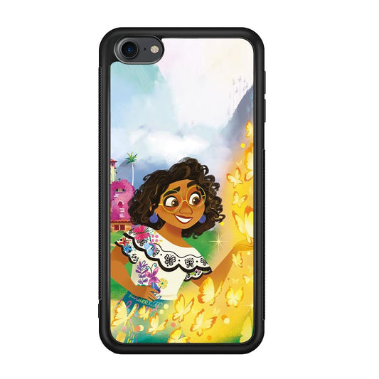 Encanto Mirabel and Golden Butterfly iPod Touch 6 Case-Rubber Black (2D Case)-Oxvistore