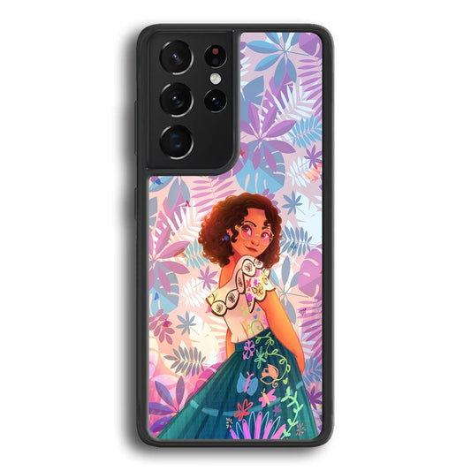 Encanto Stare of Magnificence Samsung Galaxy S21 Ultra Case-Rubber Black (2D Case)-Oxvistore