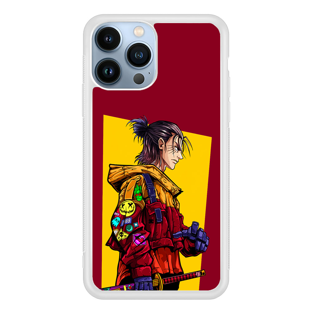 Eren Yeager Hype Samurai 2D Rubber Phone Case