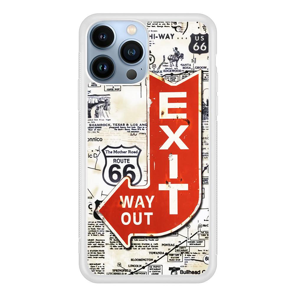 Exit From Main Route iPhone 13 Pro Case-Oxvistore