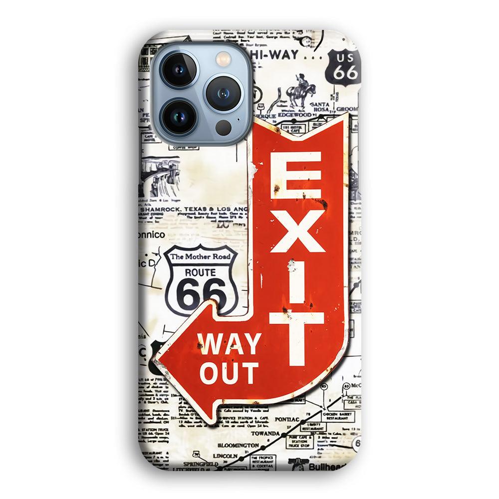 Exit From Main Route iPhone 13 Pro Case-Oxvistore